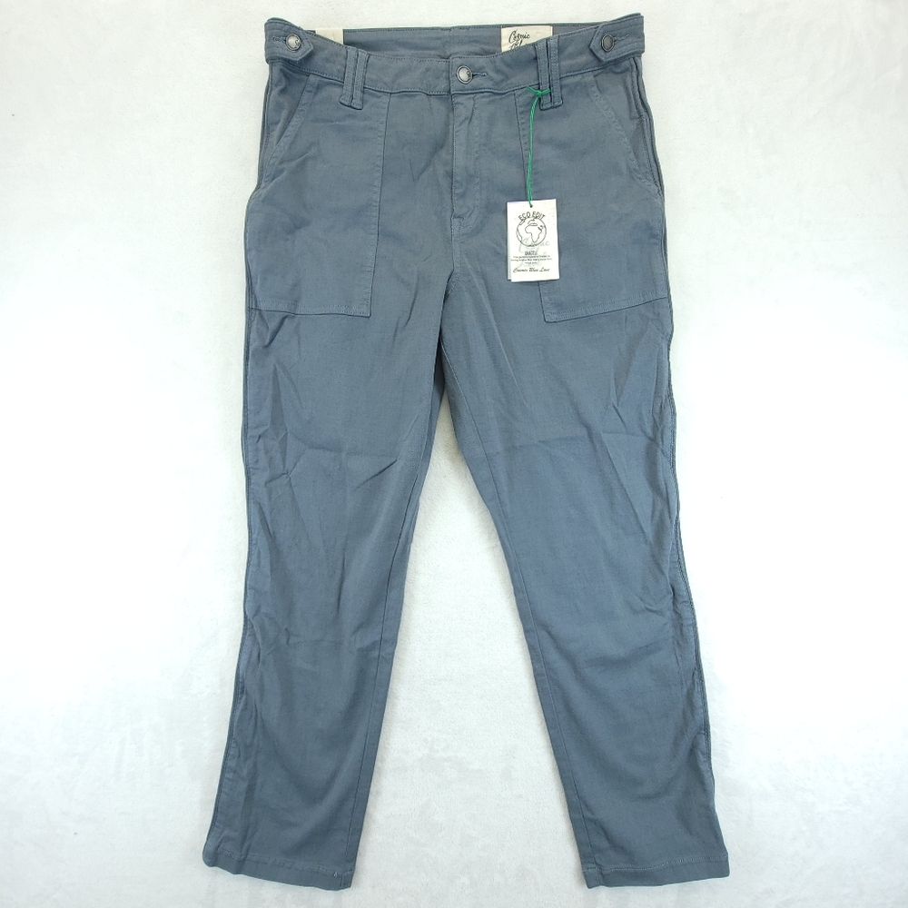 Cosmic Blue Love Women's Size 32T Eco Edit Gracell Cargo Pant Blue NWT